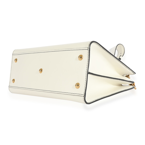 Christian Dior White Smooth Leather D-Bee Tote - Picture 6 of 7